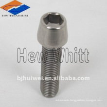 Titanium tapered socket head bolt